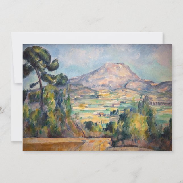 Paul Cezanne - Mont Sainte-Victoire Invitation (Front)