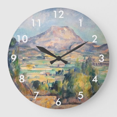 Paul Cezanne _ Mont Sainte_Victoire Large Clock
