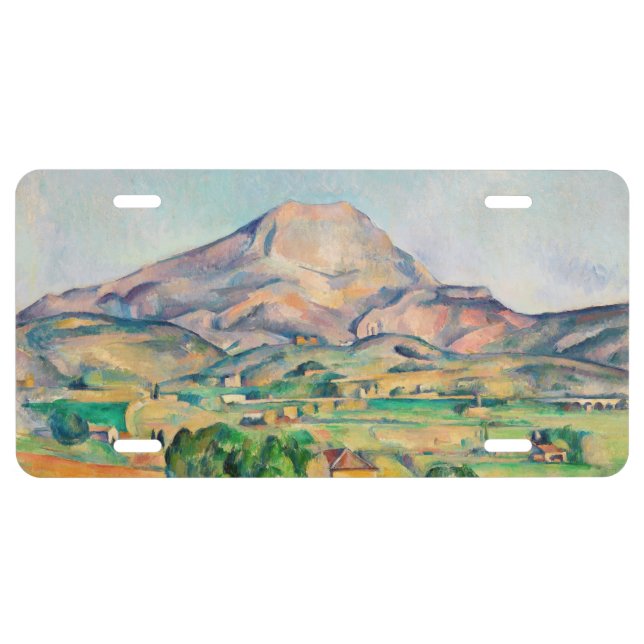 Paul Cezanne - Mont Sainte-Victoire License Plate (Front)