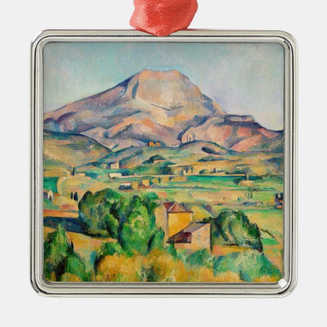 Paul Cezanne - Mont Sainte-Victoire Metal Ornament (Front)