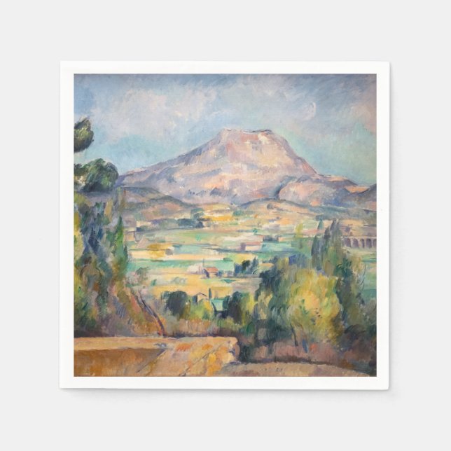 Paul Cezanne - Mont Sainte-Victoire Napkins (Front)