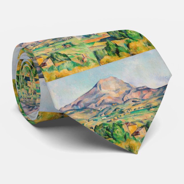 Paul Cezanne - Mont Sainte-Victoire Neck Tie (Rolled)