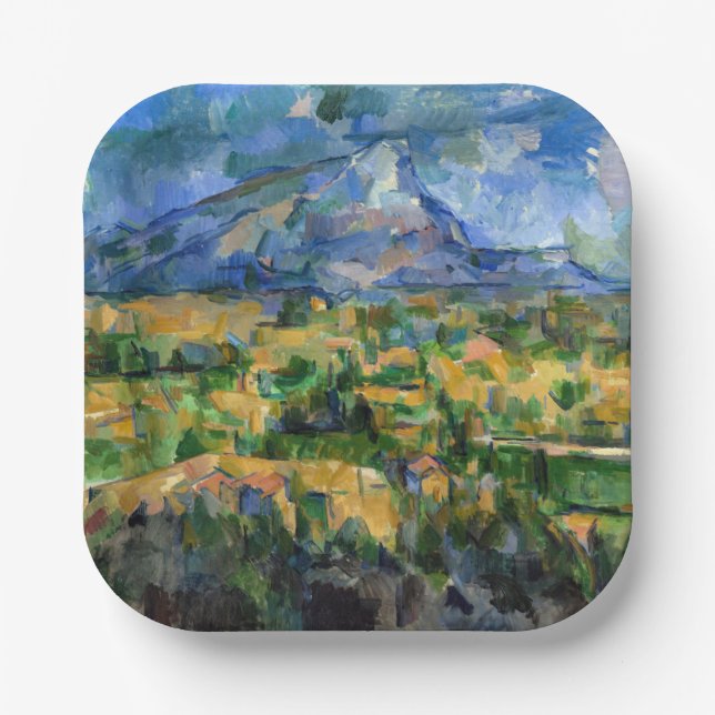 Paul Cezanne - Mont Sainte-Victoire Paper Plates (Front)