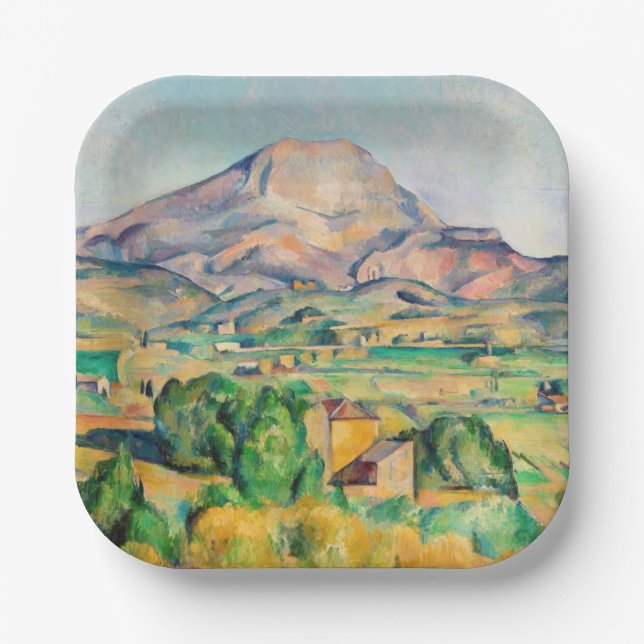Paul Cezanne - Mont Sainte-Victoire Paper Plates (Front)