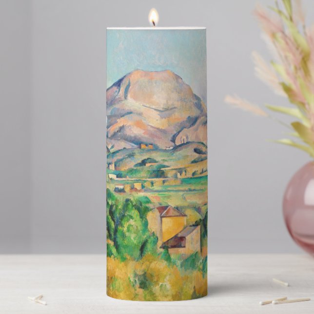 Paul Cezanne - Mont Sainte-Victoire Pillar Candle (In Situ)