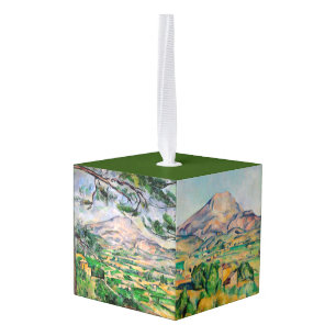 Paul Cezanne  - Mont Sainte-Victoire Selection Cube Ornament
