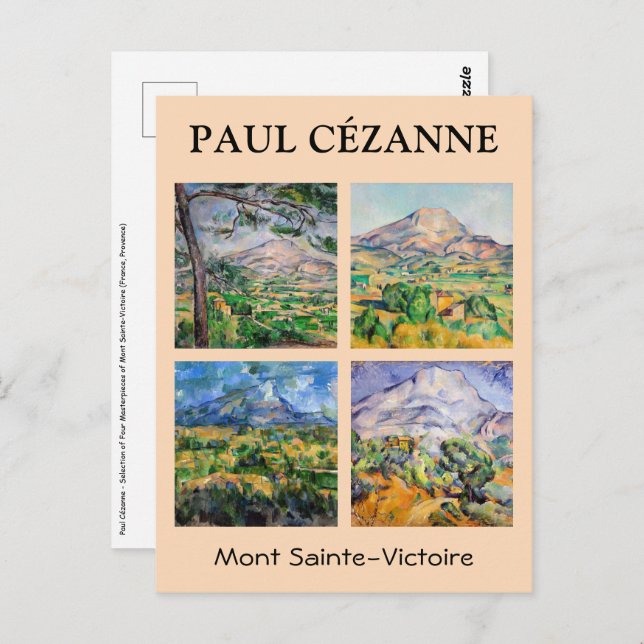 Paul Cezanne  - Mont Sainte-Victoire Selection Postcard (Front/Back)