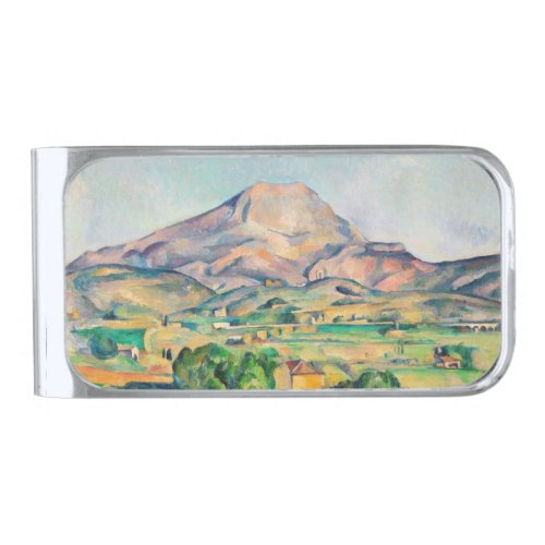 Paul Cezanne _ Mont Sainte_Victoire Silver Finish Money Clip