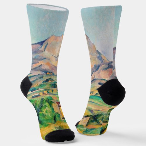 Paul Cezanne _ Mont Sainte_Victoire Socks