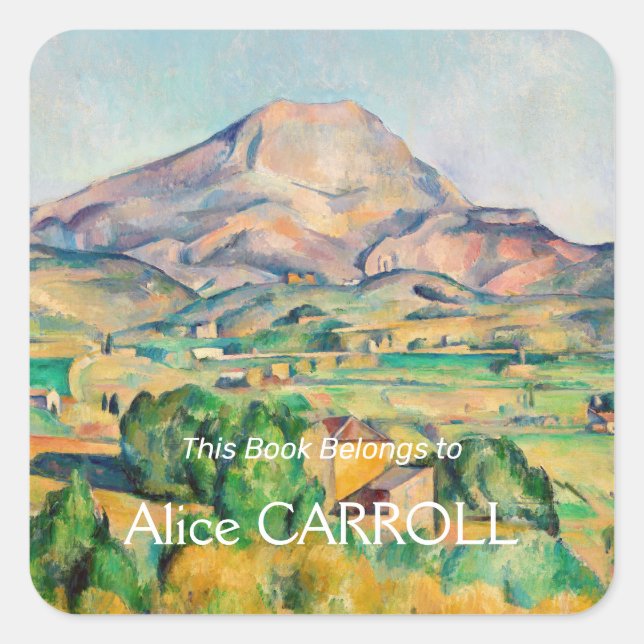 Paul Cezanne - Mont Sainte-Victoire Square Sticker (Front)