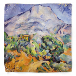 Paul Cezanne - Mont Sainte-Victoire, Tholonet Road Bandana