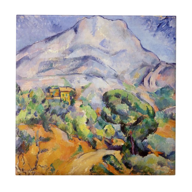 Paul Cezanne - Mont Sainte-Victoire, Tholonet Road Ceramic Tile (Front)
