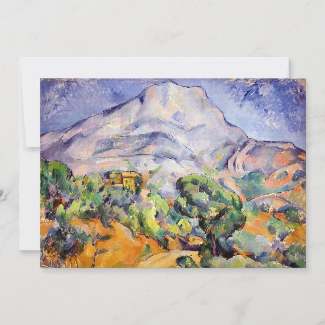 Paul Cezanne - Mont Sainte-Victoire, Tholonet Road Invitation (Front)
