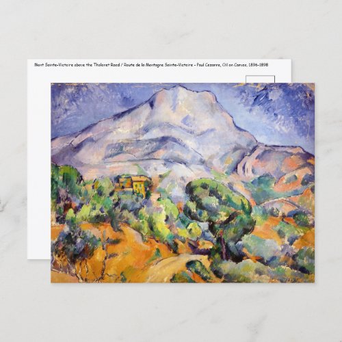 Paul Cezanne _ Mont Sainte_Victoire Tholonet Road Postcard