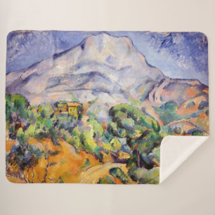 Paul Cezanne - Mont Sainte-Victoire, Tholonet Road Sherpa Blanket