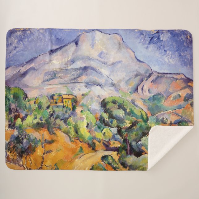Paul Cezanne - Mont Sainte-Victoire, Tholonet Road Sherpa Blanket (Front (Horizontal))