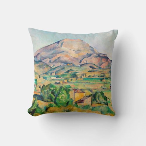 Paul Cezanne _ Mont Sainte_Victoire Throw Pillow