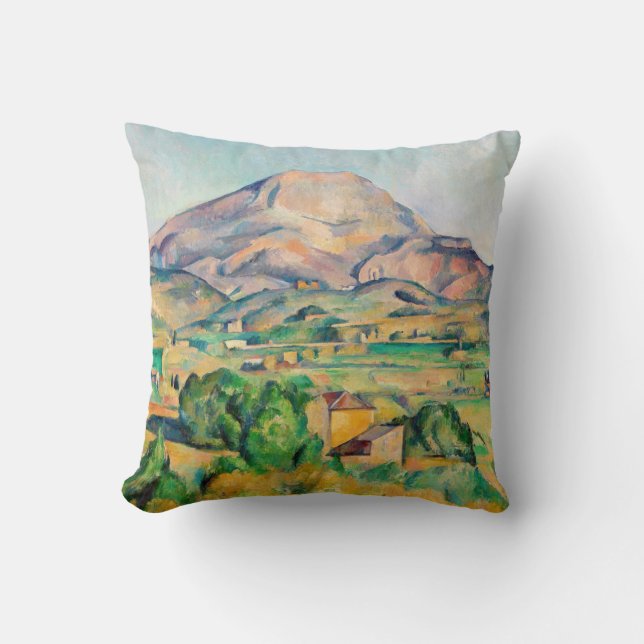 Paul Cezanne - Mont Sainte-Victoire Throw Pillow (Front)