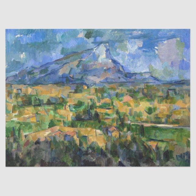 Paul Cezanne - Mont Sainte-Victoire Tissue Paper (Front)