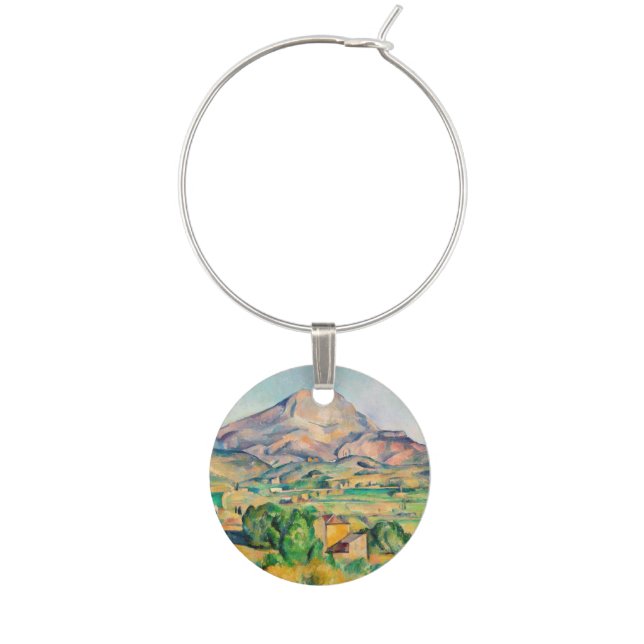 Paul Cezanne - Mont Sainte-Victoire Wine Charm (Front)