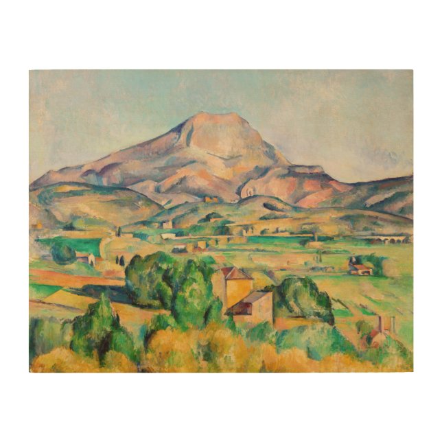 Paul Cezanne - Mont Sainte-Victoire Wood Wall Art (Front)