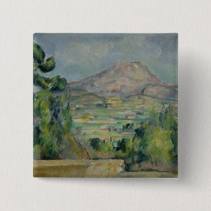 Paul Cezanne Montagne Sainte-Victoire, c.1887-90 Button
