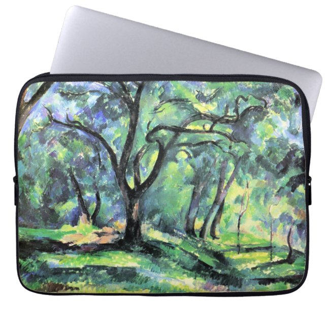 Paul Cezanne painting, Forest, Laptop Sleeve (Front)