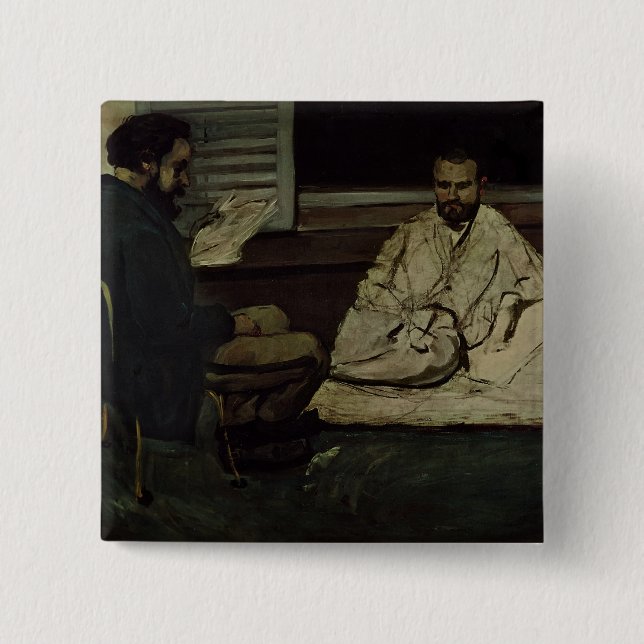 Paul Cezanne | Paul Alexis  Reading a Manuscript Pinback Button (Front)
