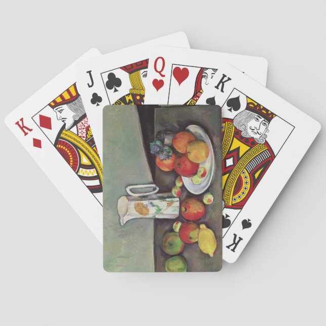 Paul Cezanne | Paul Cezanne | Still life with milk Poker Cards (Back)