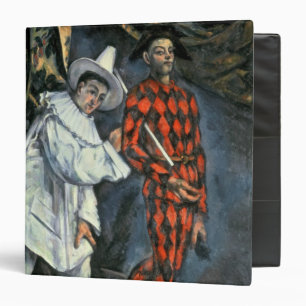 Paul Cezanne   Pierrot and Harlequin , 1888 3 Ring Binder