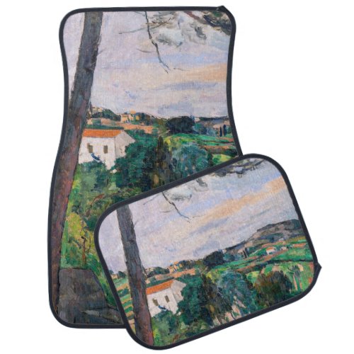 Paul Cezanne _ Pine tree at Estaque Car Floor Mat