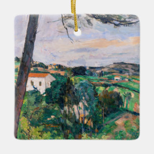 Paul Cezanne - Pine tree at Estaque Ceramic Ornament