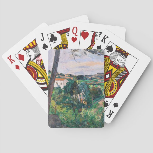 Paul Cezanne - Pine tree at Estaque Poker Cards (Back)