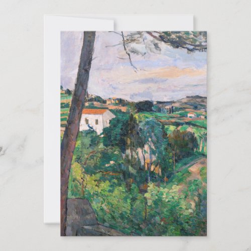 Paul Cezanne _ Pine tree at Estaque Thank You Card