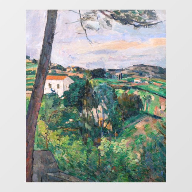 Paul Cezanne - Pine tree at Estaque Window Cling (Sheet)