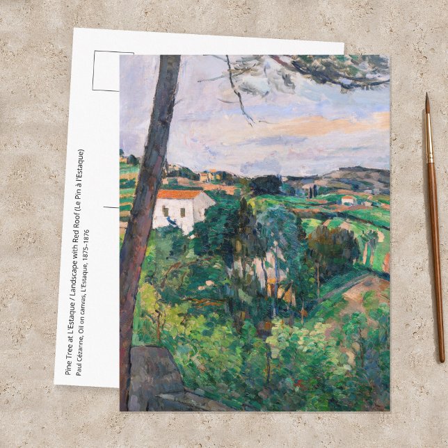 Paul Cezanne - Pine tree at L'Estaque Postcard (Creator Uploaded)