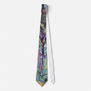 Paul Cezanne - Pines And Aqueduct Fine Art Neck Tie