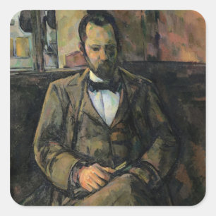 Paul Cezanne Portrait of Ambroise Vollard, 1899 Square Sticker