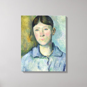 Paul Cezanne Portrait of Madame Cezanne, 1885-90 Canvas Print
