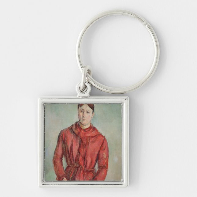 Paul Cezanne | Portrait of Madame Cezanne Keychain (Front)