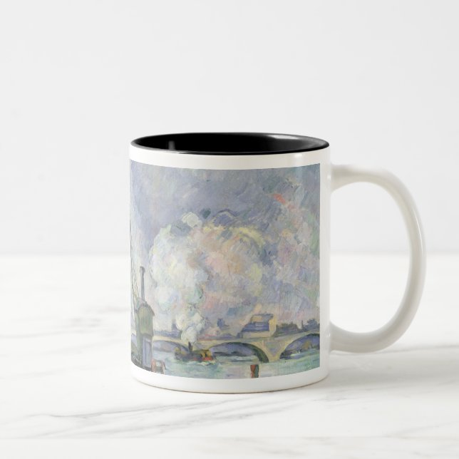 Paul Cezanne | Quai de Bercy, Paris, 1873-75 Two-Tone Coffee Mug (Right)
