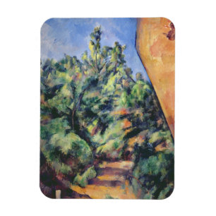 Paul Cezanne   Red rock, c.1895 (oil on canvas) Magnet