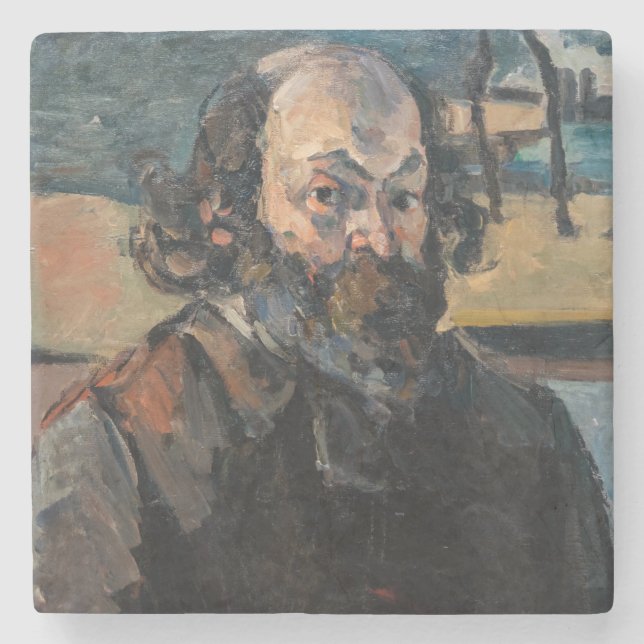 Paul Cezanne - Self-portrait Stone Coaster (Front)