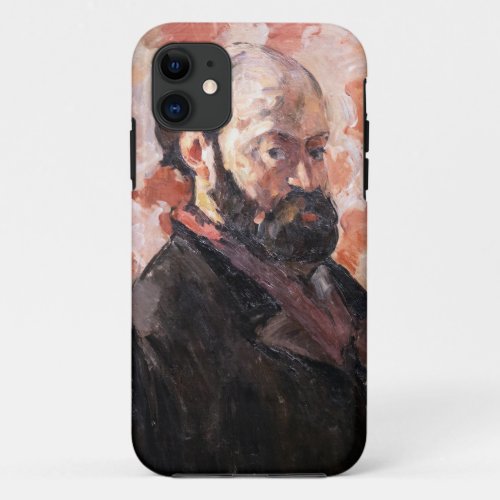 Paul Cezanne _ Self_portrait with pink background iPhone 11 Case