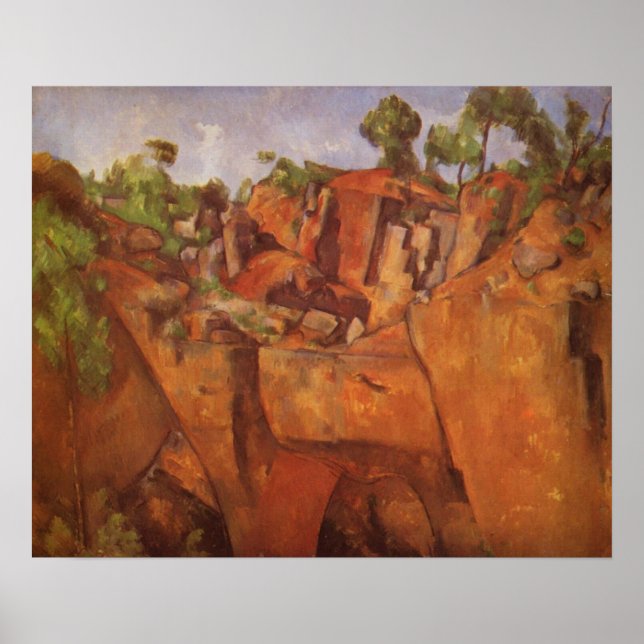 Paul Cezanne  Steinbruch Bibemus Poster (Front)