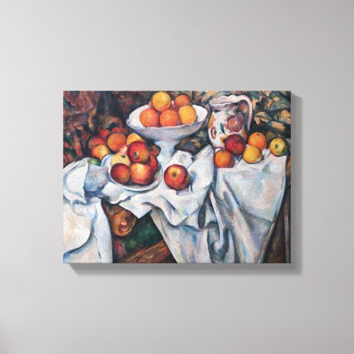 Paul Cezanne _ Still Life Apples and Oranges Canvas Print