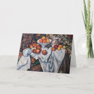Paul Cezanne - Still Life, Apples and Oranges Card