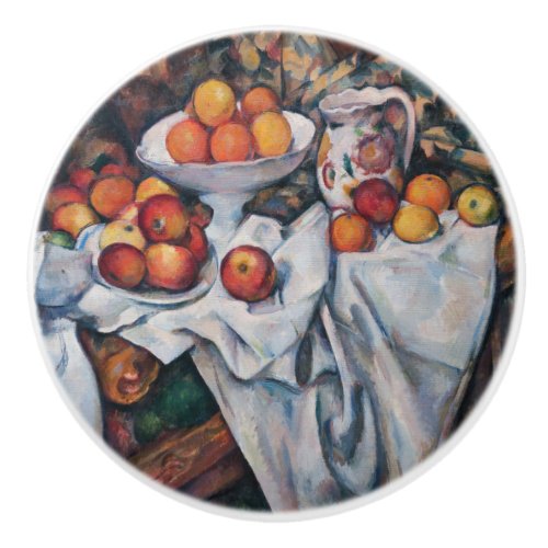 Paul Cezanne _ Still Life Apples and Oranges Ceramic Knob