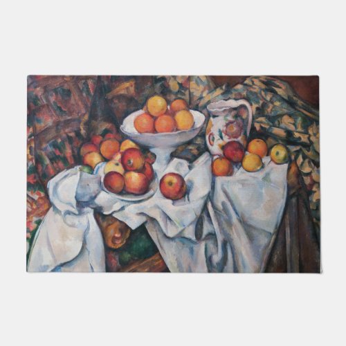 Paul Cezanne _ Still Life Apples and Oranges Doormat