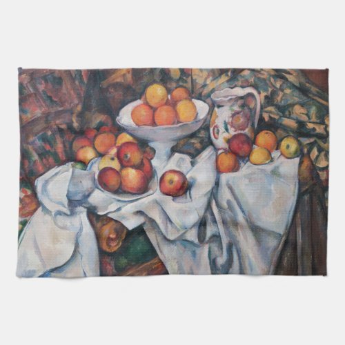 Paul Cezanne _ Still Life Apples and Oranges Kitchen Towel